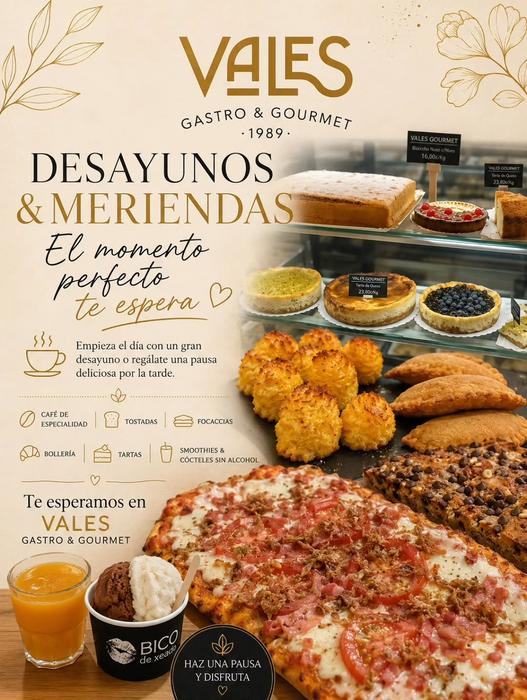 Desayunos y meriendas deliciosos en Vales Gourmet en A Coruña